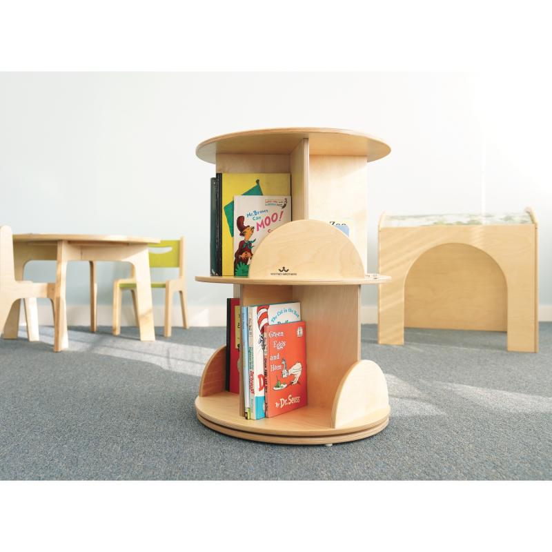 WB0502 - Two Shelf Book Carousel by Whitney Bros
