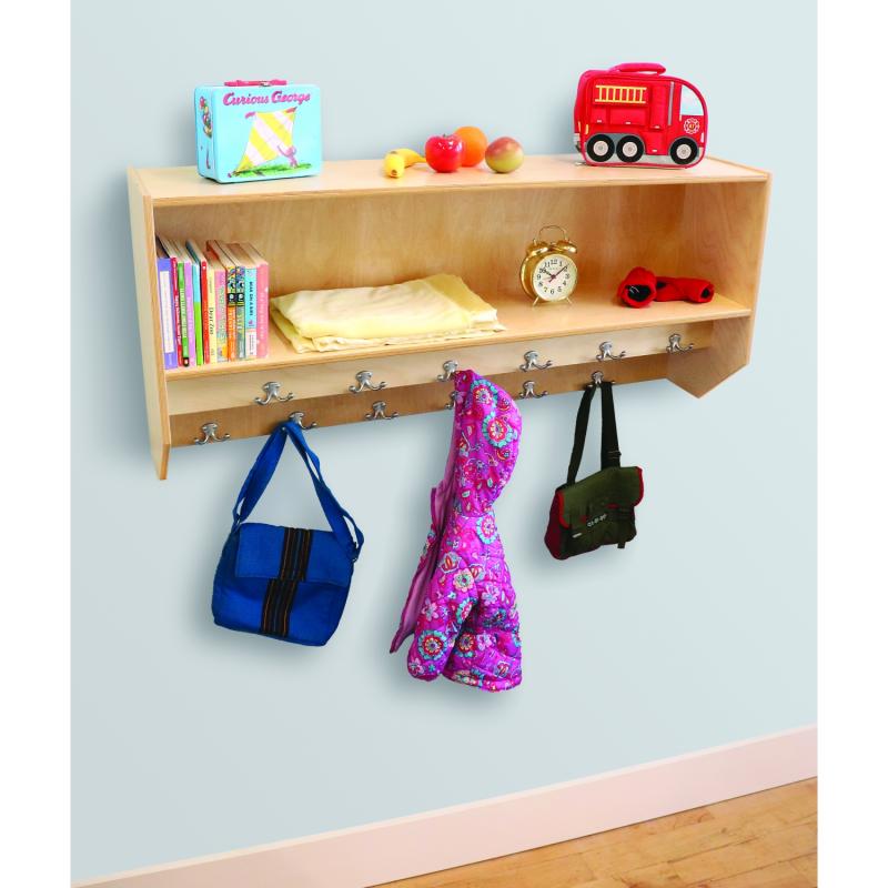 WB1056 - Double Row Wall Mount Coat Rack by Whitney Bros
