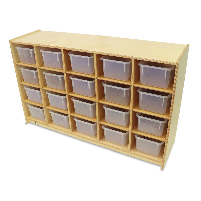 WB3251 - 20 Clear Tray Storage Cabinet by Whitney Bros