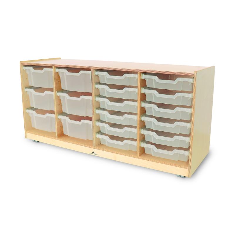 WB7004 - Mobile Storage Center With Trays by Whitney Bros
