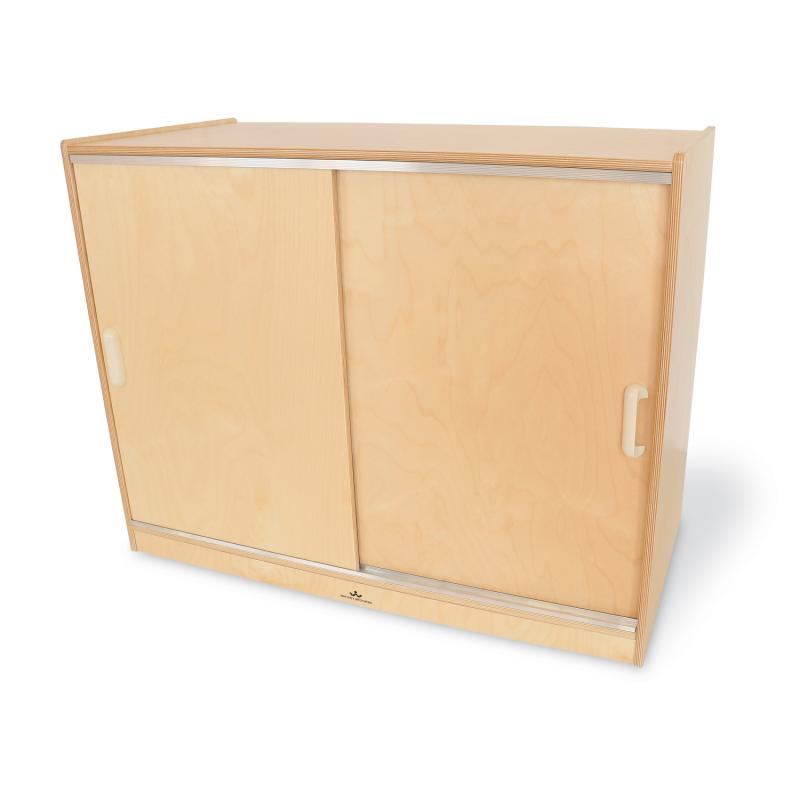 WB9698 - Sliding Doors Floor Cabinet by Whitney Bros