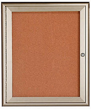 Load image into Gallery viewer, WFC2418  Enclosed Bulletin Board, Waterfall Style Frame 1 Door
