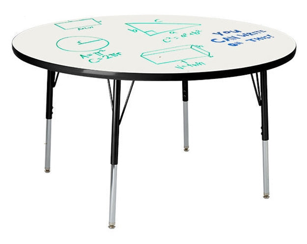 WMB949RD Round Dry Erase White MarkerBoard Top, Activity Tables