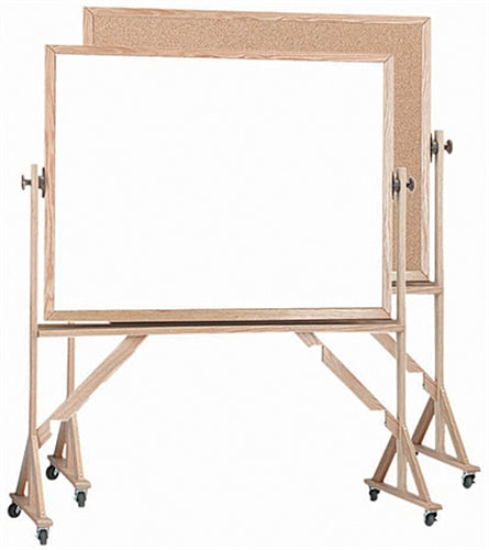 WRBC3648 Wood Frame Reversible Bulletin/Marker-Board