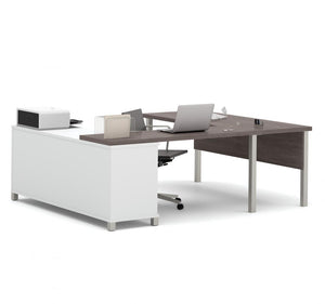 120883 - Pro-linea L-Shaped Open Desk by Bestar